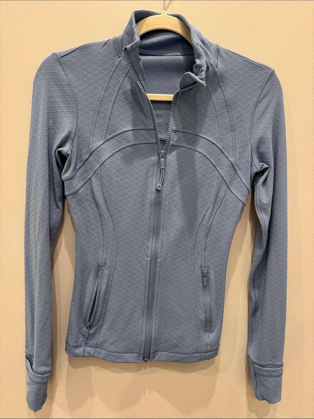 Lululemon Define Jacket Diamond Nulu - Blue Willow - Size 4